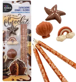 zestaw-zapachowy-czekolada-3-olowki-3-gumki-kidea