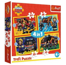 puzzle-4w1-strazak-sam-strazak-na-sygnale-trefl