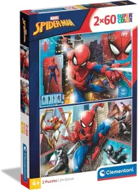 puzzle-2-x-60-el-supercolor-spiderman-marvel-clementoni