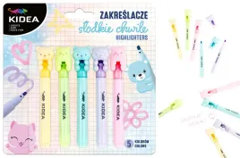 zakreslacze-slodkie-chwile-zwierzatka-5-kolorow-kidea