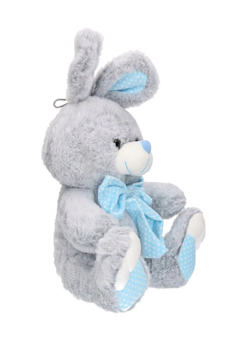 maskotka-zajaczek-zajac-siedzacy-z-kokardka-35-cm-stan-nowy