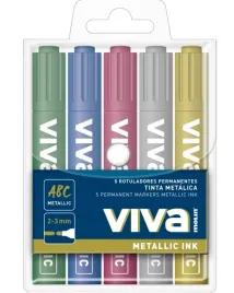 marker-permanentny-metaliczny-okragly-5-kolorow-komplet-viva
