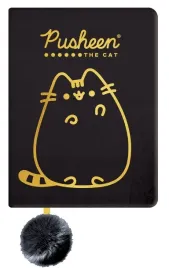 pamietnik-pusheen-the-cat-czarny-pluszowy-gold-st-majewski