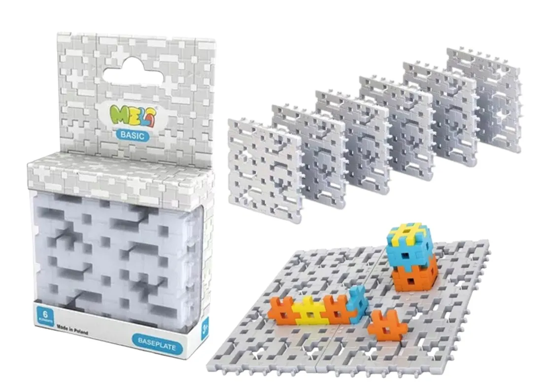 meli-basic-baseplate-gray-6-sztuk