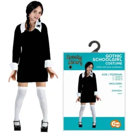stroj-sukienka-gotycka-uczennica-wednesday-130-140-na-halloween