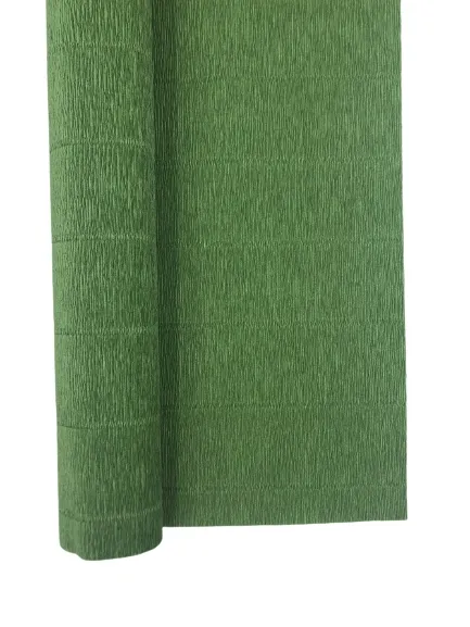 Krepina krepa włoska 180 g bibuła marszczona nr.565 butelkowa zieleń jasna