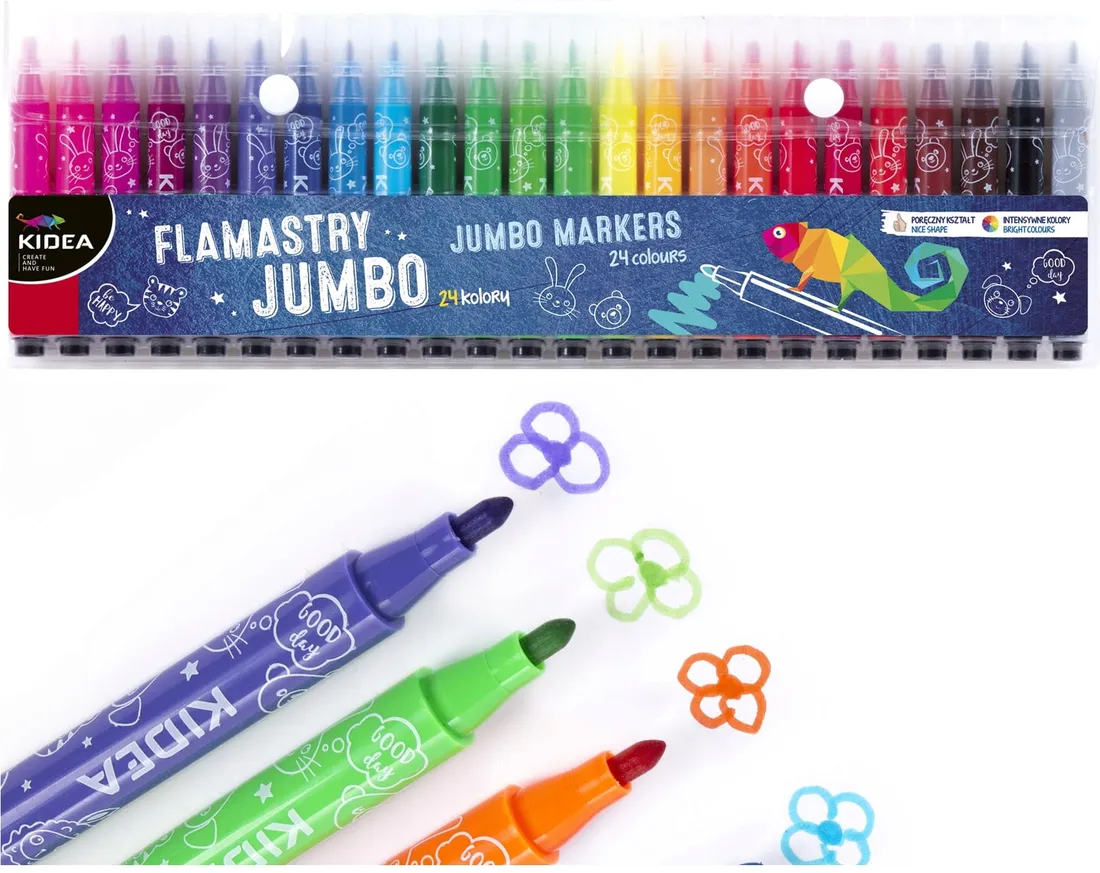 flamastry-jumbo-24-kolory-kidea-stan-nowy