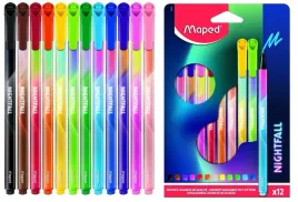 pisaki-trojkatne-12-kolorow-nightfall-maped