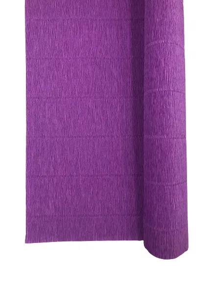 Krepina krepa włoska 180 g bibuła marszczona nr. 590 lilla fioletowy