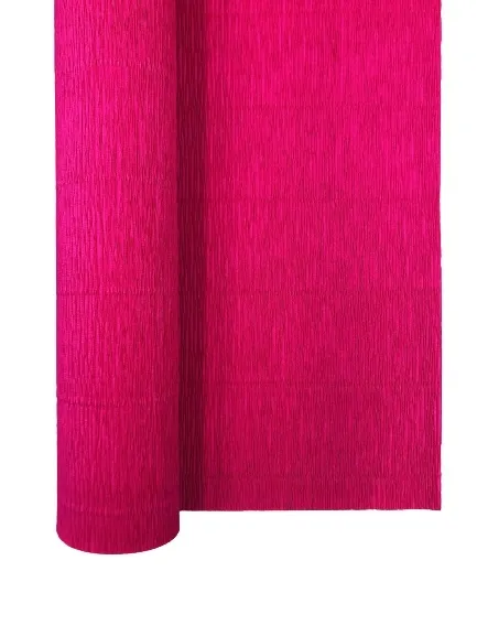 Krepina krepa włoska 180 g bibuła marszczona nr. 570 intense fuchsia fuksja