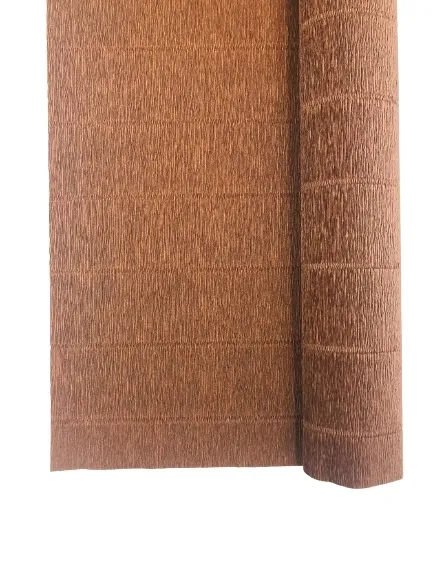 Krepina krepa włoska 180 g bibuła marszczona nr. 568 brown brązowa