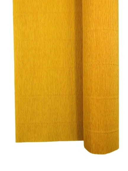 Krepina krepa włoska 180 g bibuła marszczona nr. 576 pomarańczowy żółty