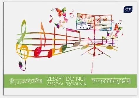 ZESZYT DO NUT B5 16 MIX SZEROKA LINIA MUZYKA