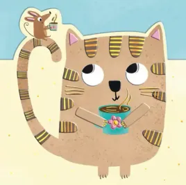 karnet-kwadratowy-kot-z-myszka