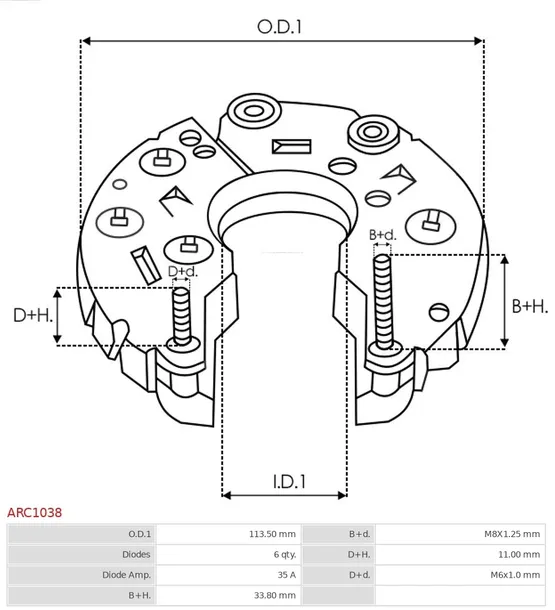 mostek-prost-alternatora-as-pl-arc1038-waga-z-opakowaniem-1-kg