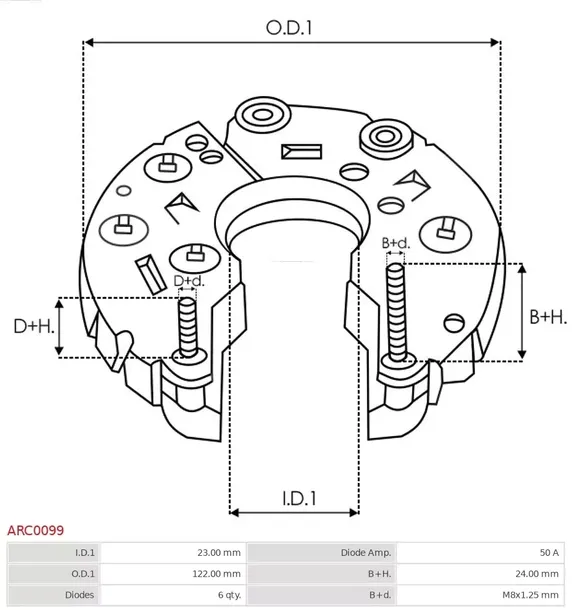 mostek-prost-alternatora-as-pl-arc0099-stan-nowy-waga-z-opakowaniem-1-kg