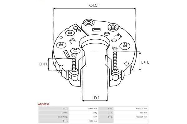 mostek-prost-alternatora-as-pl-arc0152-stan-nowy-waga-z-opakowaniem-1-kg