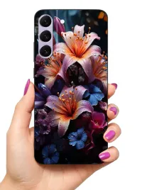 etui-case-do-samsung-galaxy-s22-s22-5g-rosliny-kwiaty-roze-lilie
