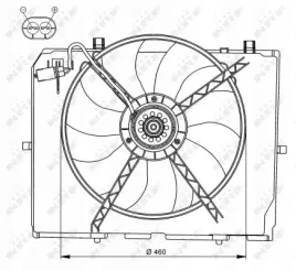 wentylator-chlodnicy-db-w210-20-27cdi-98-nrf-47066