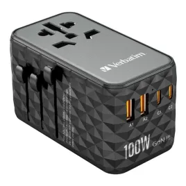 adapter-podrozny-verbatim-uta-06-gan-iii-globalny-2xusb-c-pd-qc-4-100w-2x