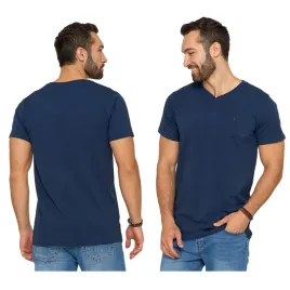 granatowa-koszulka-meska-t-shirt-serek-slim-fit-r-m