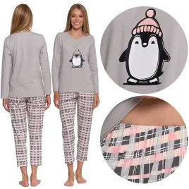 pizama-damska-dwuczesciowa-dlugie-spodnie-dlugi-rekaw-pingwin-moraj-r-xl