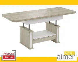 lawa-rozkladana-l02-szuflada-120-160x70-dab-sonoma-biala-lawostol-stol