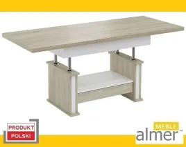 lawostol-stol-lawa-l29-szuflada-rozkladany-do-200cm-dab-sonoma-bialy