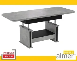 lawostol-stol-lawa-l02-szuflada-rozkladany-do-160cm-jasny-atelier-czarny
