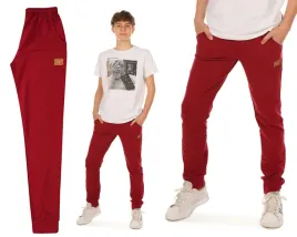 spodnie-dresowe-chlopiece-super-jakosc-dres-r-170-bordowy-produkt-pl