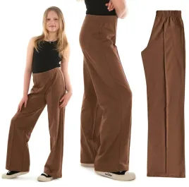 spodnie-dresowe-dziewczece-z-kantem-szerokie-wide-leg-braz-r-152-produkt-pl