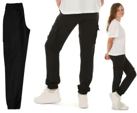 spodnie-dresowe-dziewczece-joggery-modne-bojowki-czarny-r-146-produkt-pl
