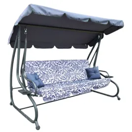 hustawka-ogrodowa-siedzisko-textylina-2x1-wzor-szara-100x185cm