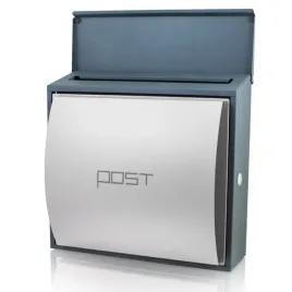 bituxx-biala-skrzynka-na-listy-nascienna-metalowa-z-zamkiem-i-kluczem