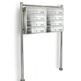 skrzynka-lokatorska-z-8-wrzutnikami-na-stojaku-inox-zewnetrzna-solidna