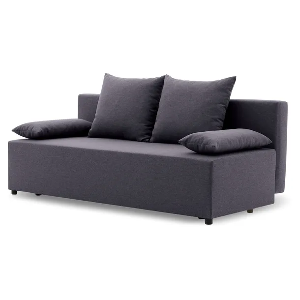 Kanapa Rozkładana SINE z FUNKCJĄ SPANIA Sofa Ciemny Szary BONELL