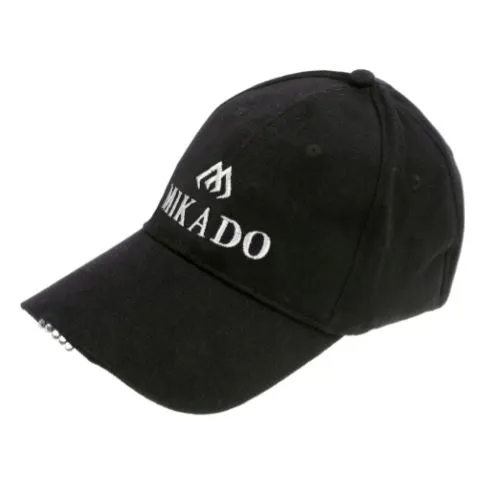 Mikado Czapka z daszkiem - Led - Czarna