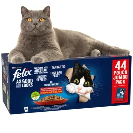 Zdjęcie produktu Felix Fantastic Karma dla kotów w galaretce 3,2 kg (44 sztuki)