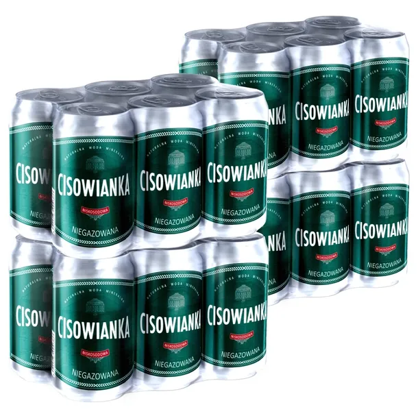 Cisowianka Naturalna woda mineralna niegazowana 330 ml x 24 sztuki