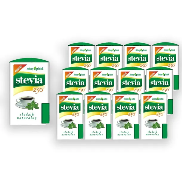 Zielony Listek Stevia słodzik 250 tabletek 12 szt
