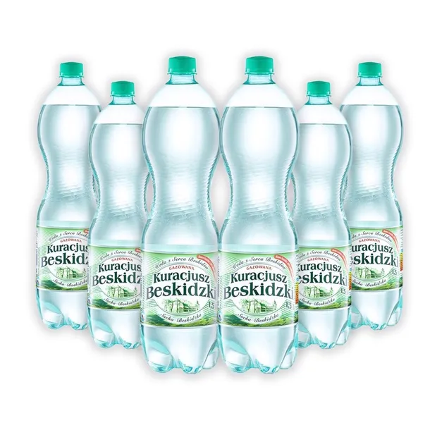 Kuracjusz Beskidzki woda gazowany 1,5l x 6 sztuk