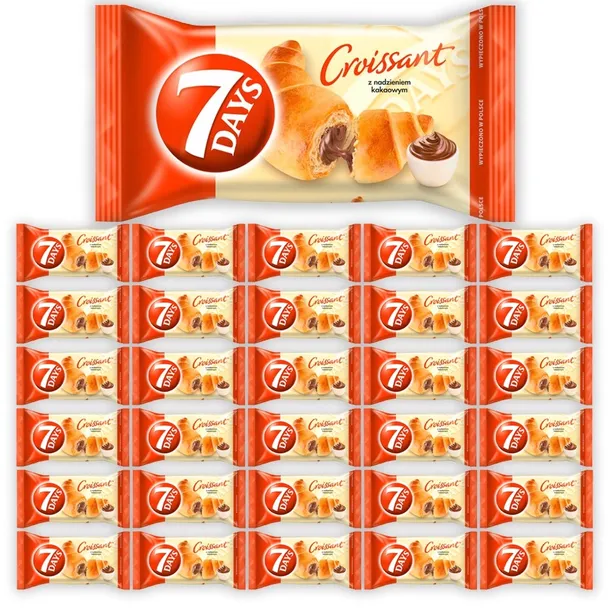 7 Days Croissant z nadzieniem kakaowym 60 g 30 szt