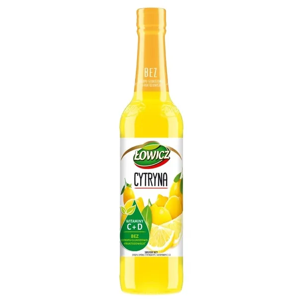 Łowicz syrop o smaku cytrynowym 400 ml