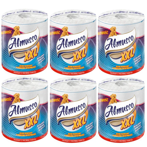 Almusso Ręcznik papierowy XXL 80 m x 6 sztuk