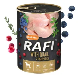 rafi-mokra-karma-dla-psow-z-przepiorka-z-dodatkiem-borowki-i-zurawiny-400-g