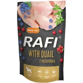 rafi-mokra-karma-dla-psow-z-przepiorka-z-dodatkiem-borowki-i-zurawiny-500-g