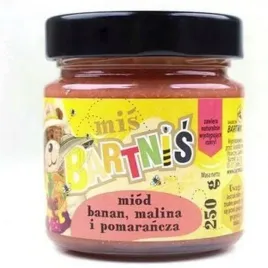 bartnik-mis-bartnis-miod-o-smaku-bananu-maliny-i-pomaranczy-250-g