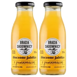 bracia-sadownicy-sok-tloczone-jablko-z-pomarancza-250-ml-x-2-sztuk