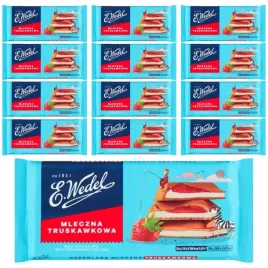e-wedel-czekolada-mleczna-truskawkowa-100-g-x-12-sztuk