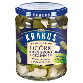 krakus-ogorki-korniszony-z-czosnkiem-500-g